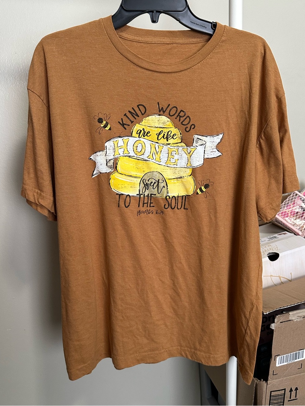 Kind Words are like Honey Christian Tee size 3X